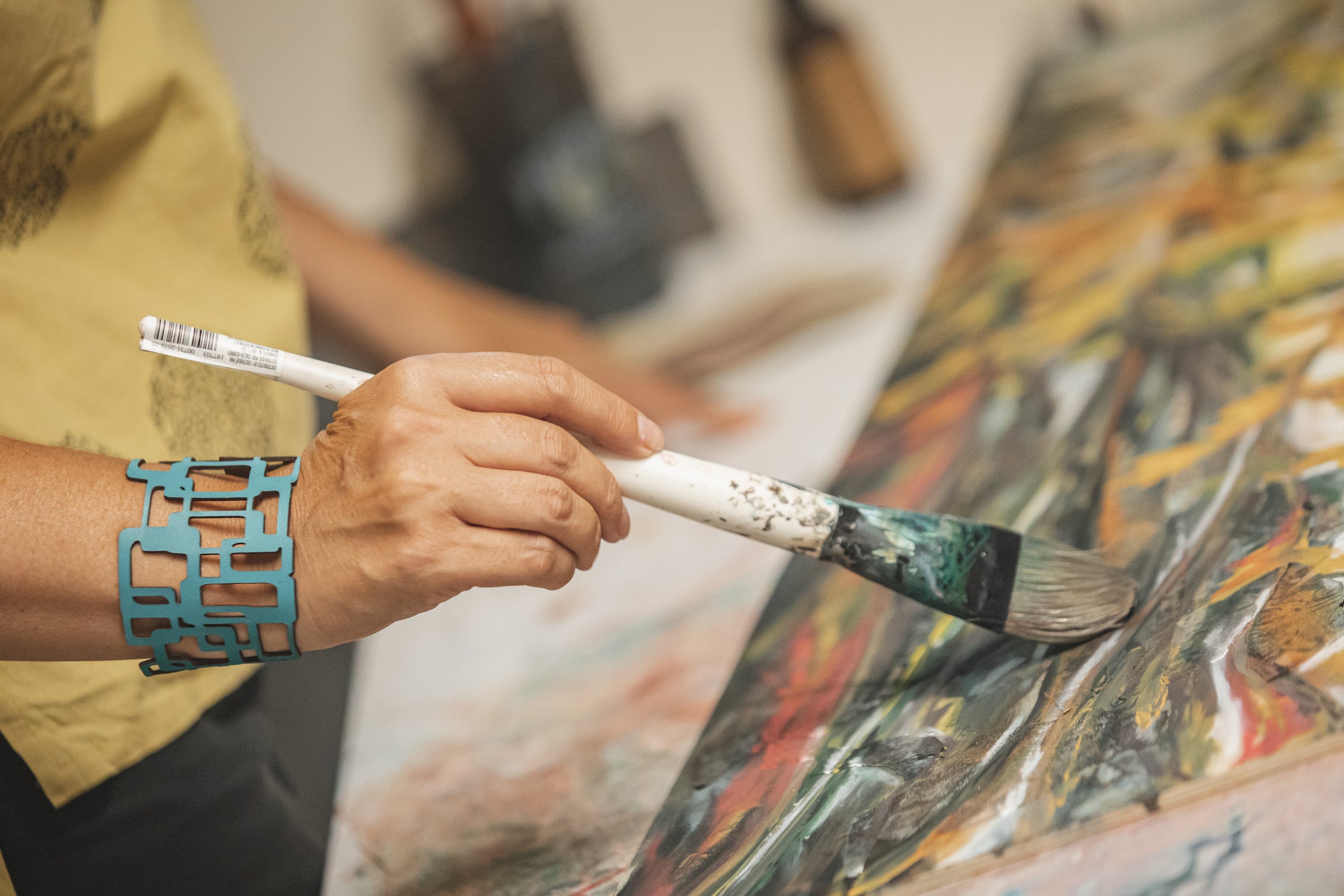 close-up image of artwork